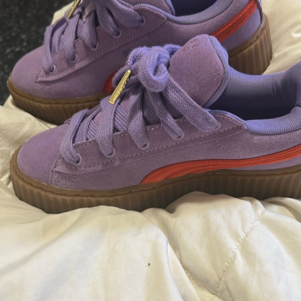 Puma Purple and Orange Chunky Sneakers